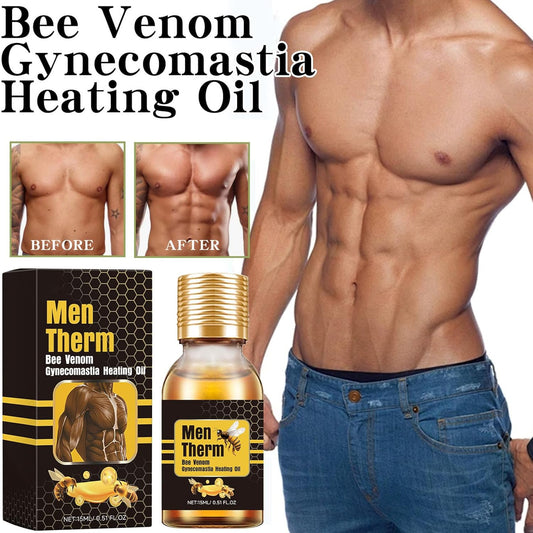Men Therm Bee Venom Gynecomastia Heating Oil.