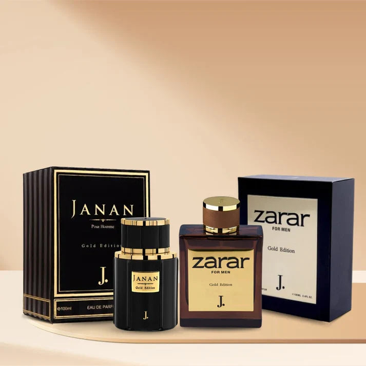 Hot Deal Luxury Perfume Bundle – Janan Gold, Zarar (Free Body Sprays)