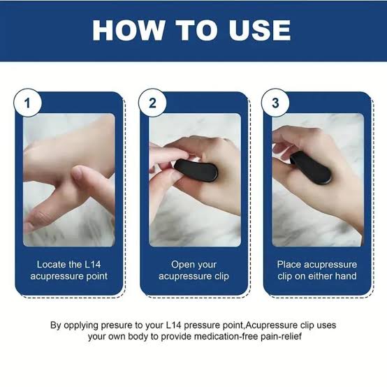 Sugar Control LI4 Acupressure Point Clip