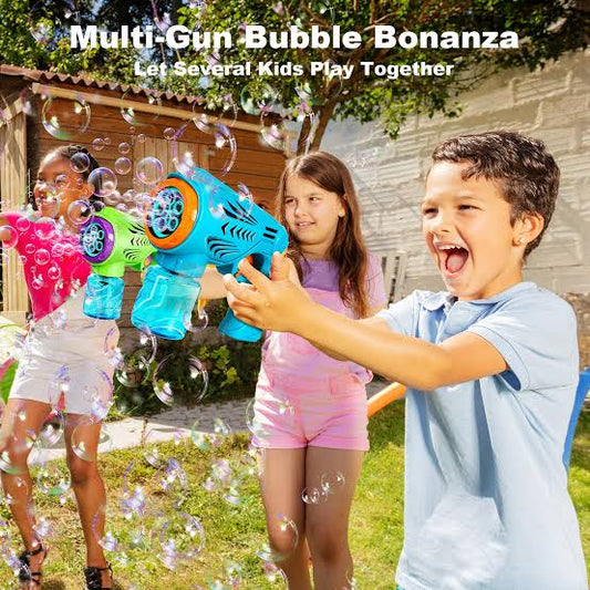 Electric Bubble Toy for Kids – 1000+ Bubbles per Minute | Automatic Bubble Machine with Lights