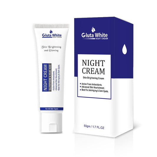 Gluta White Night Cream Tube Pack
