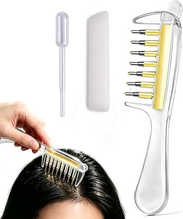 Scalp Serum Applicator Comb with Roller Balls for Hair Growth