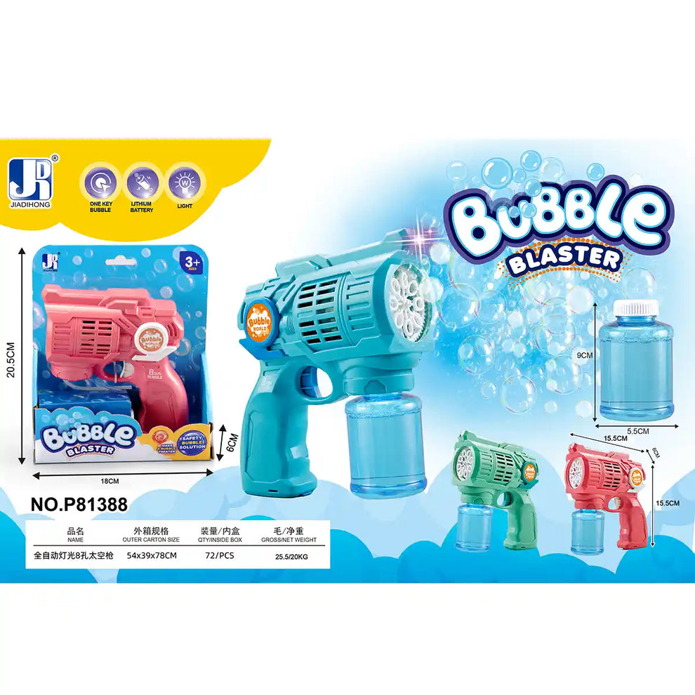 Electric Bubble Toy for Kids – 1000+ Bubbles per Minute | Automatic Bubble Machine with Lights