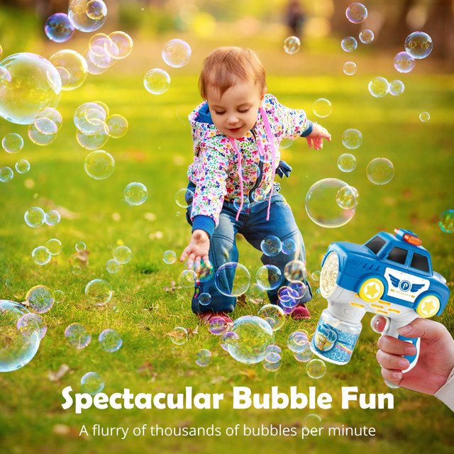 Electric Bubble Toy for Kids – 1000+ Bubbles per Minute | Automatic Bubble Machine with Lights