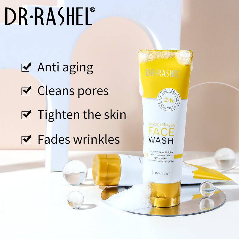 DR RASHEL Product New 24K Gold Anti-Aging Face Wash 100g - ENLIVE