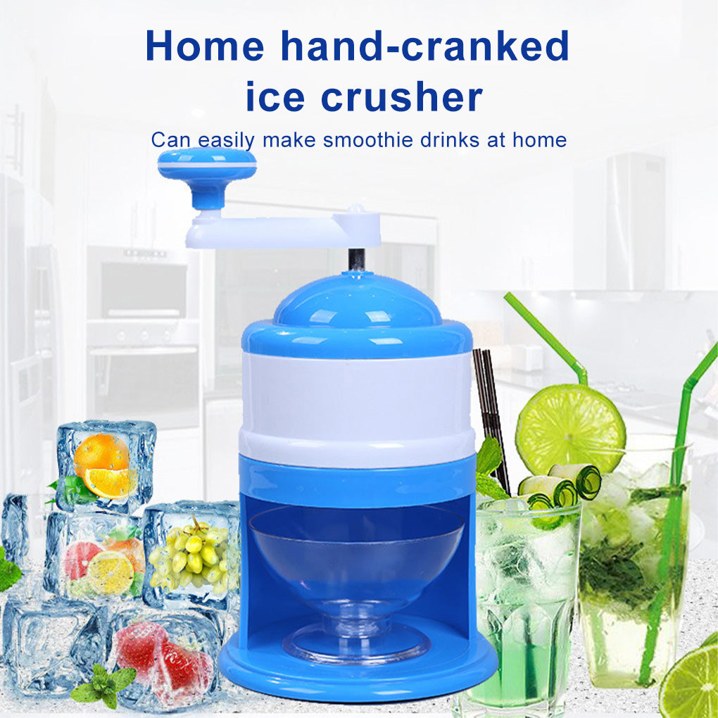 Ice Crusher DIY Drink Breaker Tabletop Snow Cone Maker Shaver Countertop Party Shredding Shaved Crushing Machine - ENLIVE