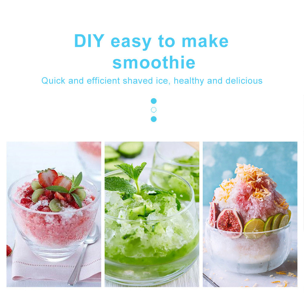 Ice Crusher DIY Drink Breaker Tabletop Snow Cone Maker Shaver Countertop Party Shredding Shaved Crushing Machine - ENLIVE