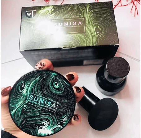 20g SUNISA CC Cream Mushroom Head Air Cushion For Face Moisturizing Foundation Air-permeable Natural Brightening Makeup Tool - ENLIVE