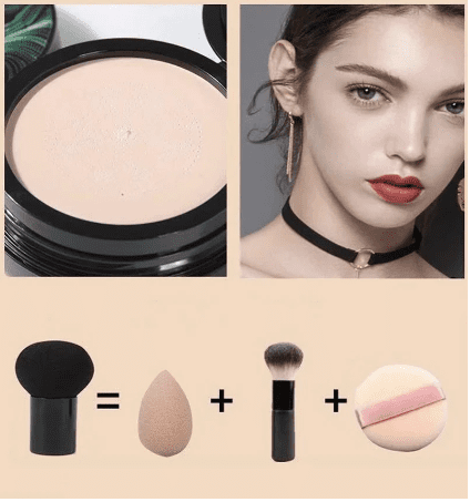 20g SUNISA CC Cream Mushroom Head Air Cushion For Face Moisturizing Foundation Air-permeable Natural Brightening Makeup Tool - ENLIVE