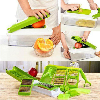 Speedy Chopper 12 Pieces Nicer Dicer Plus Fruit & Vegetable Slicer All in One Kitchen Gadget