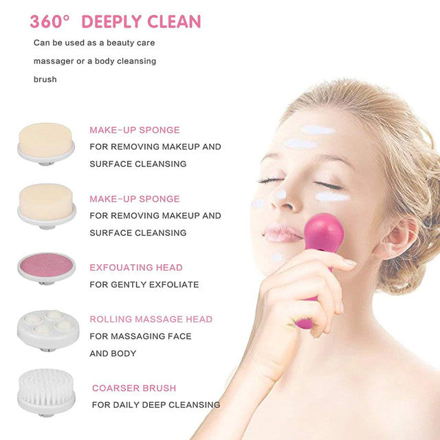 5 in 1 - Facial Electric Cleanser & Massager