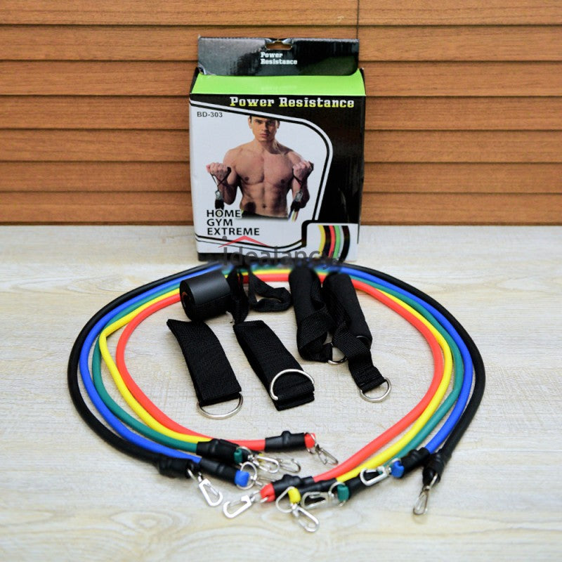 11(PCS) Power Exercise Resistance Band Set 5 In 1 Fitness Band Equipment For Men And Women