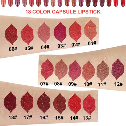 PACK OF 18 Capsule SHAPE FOR GIRLS & FOR WOMEN LIPSTICK