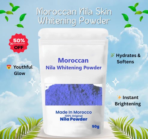Moroccan Blue Nila Skin Whitening Powder Buy 1 Get 1 free