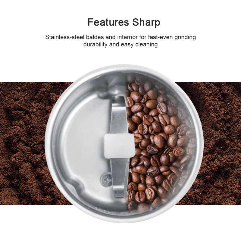 Mini Electric Coffee Grinder Powerful Cafe Grass Nuts Herbs Grains Pepper Tobacco Spice Flour Mill Coffee Beans Grinder Machine