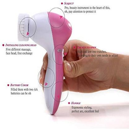 5 in 1 - Facial Electric Cleanser & Massager