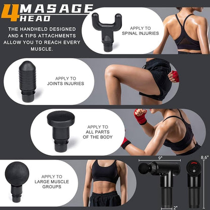 Mini Percussion Massager – Portable Deep Tissue Muscle Massager (6 Speeds, Rechargeable)