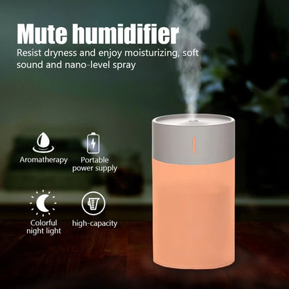 Mini Humidifier With Colorful Night Light USB Powered Humidifiers