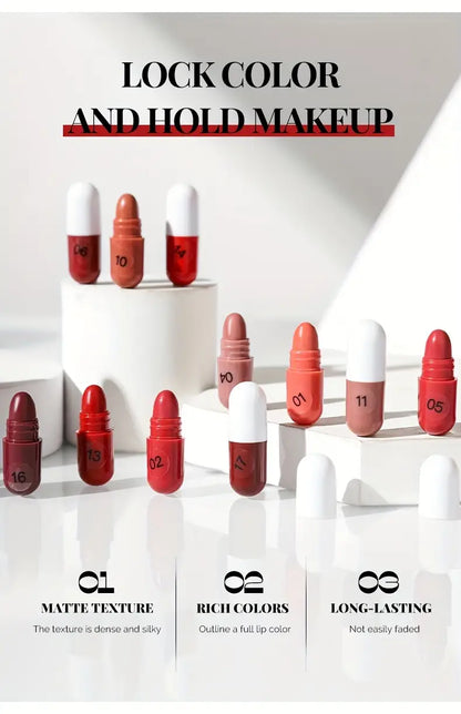 PACK OF 18 Capsule SHAPE FOR GIRLS & FOR WOMEN LIPSTICK