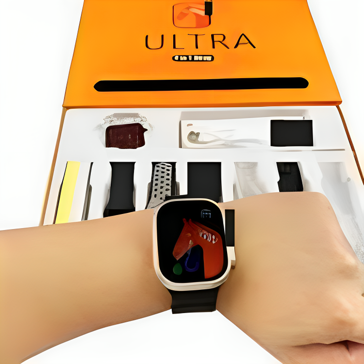 7in1 Ultra Smart Watch With 7 Straps