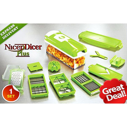 Speedy Chopper 12 Pieces Nicer Dicer Plus Fruit & Vegetable Slicer All in One Kitchen Gadget