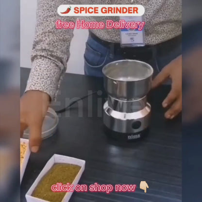 Mini Electric Grinder Stainless Steel Grinder For Coffee beans, Spices, Masala Grinding Machine