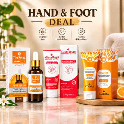 Hand & Foot Deal – Complete Skin Care Combo 3in1