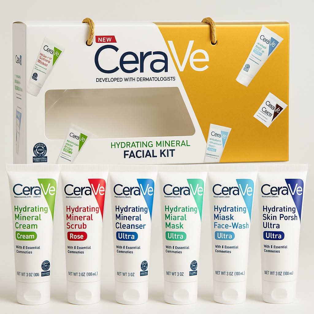 CeraVe Hydrating Mineral 6 in 1 Facial Kit