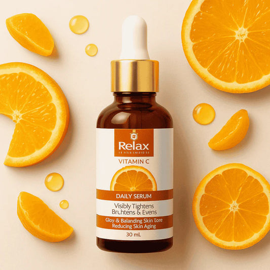 Relax Vitamin C Face Serum 30ml – Skin Brightening, Anti-Aging, Dark Spot Removal & Glow Booster
