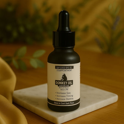 Donkey Oil Energy Booster Oil for Men Timing Size Increase Massage Oil