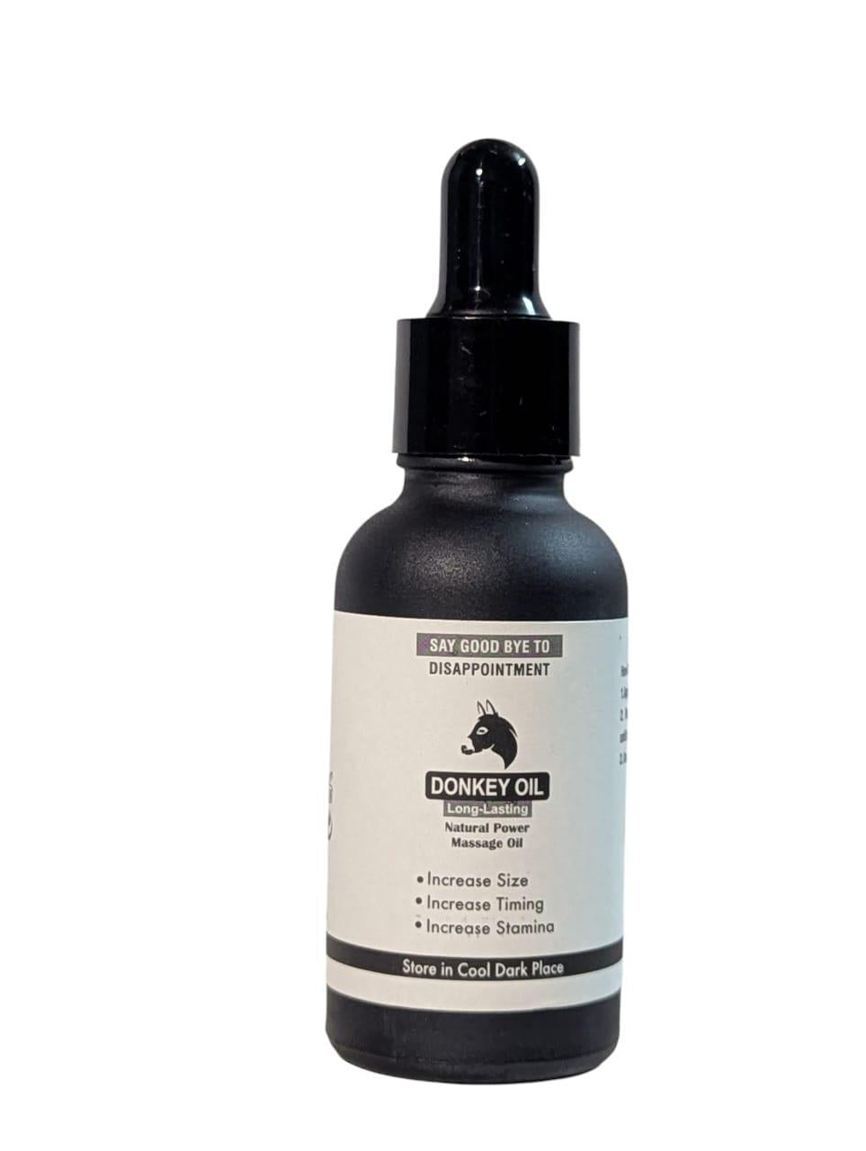 Donkey Oil Energy Booster Oil for Men Timing Size Increase Massage Oil