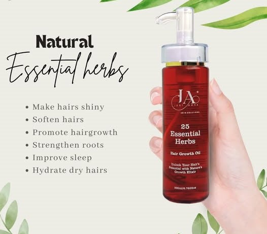 25 Essential Herbs Hair Growth Oil