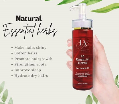 25 Essential Herbs Hair Growth Oil