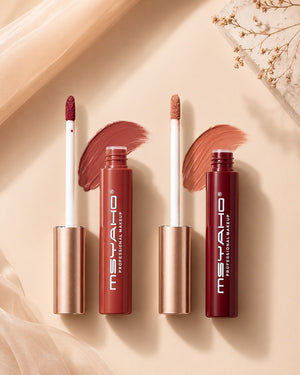 MSYAHO Long‑Lasting Pure Matte Lip Gloss – Pack of 12 Shades