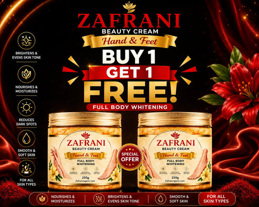 Buy 1 Get 1 Free Zafrani Glow Cream 100% Homemade Organic Whitening
