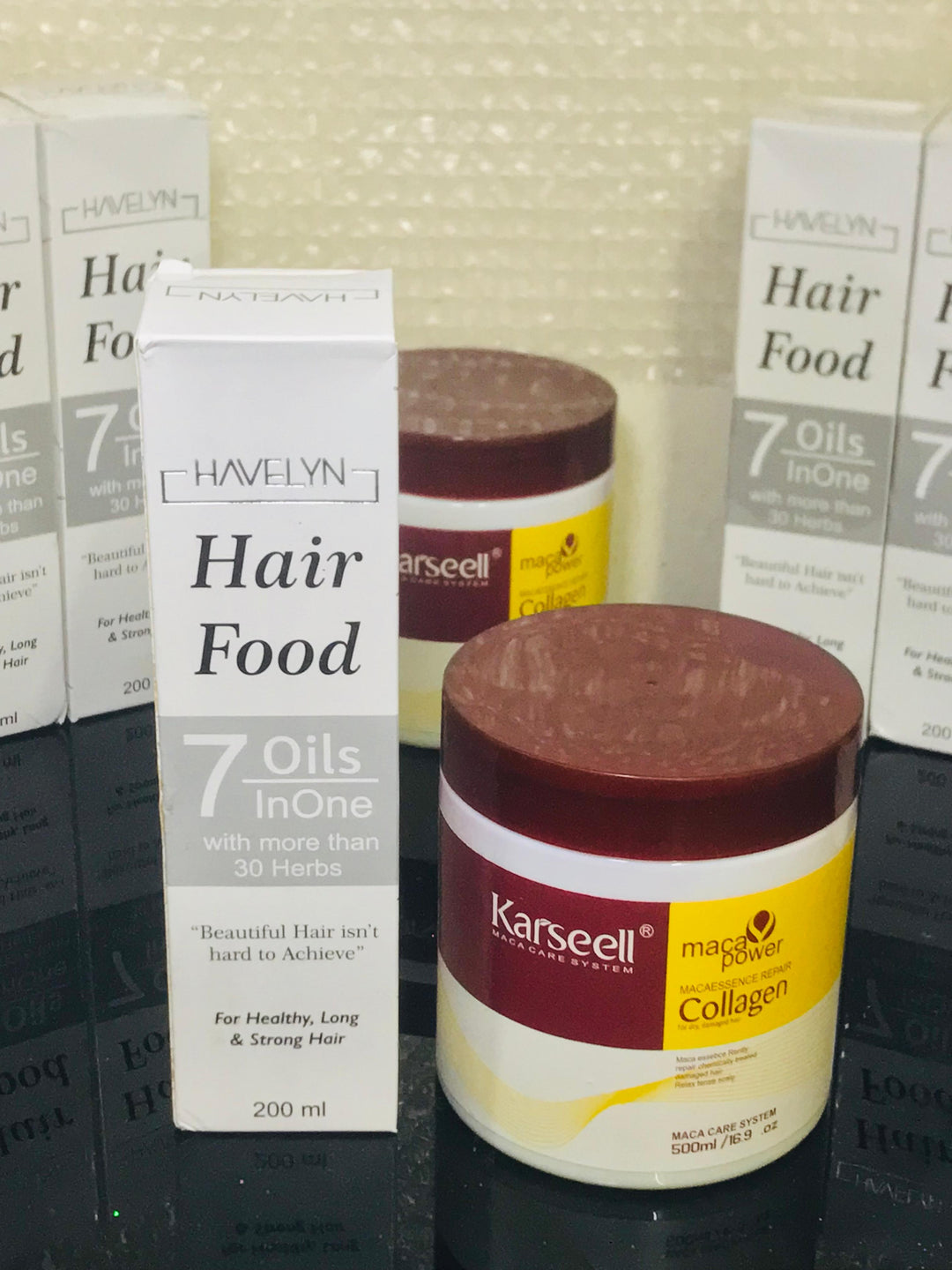 Buy 1 Get 1 Free / Buy Karseell Hair Mask Get Havelyn 7 in 1 Hair Food Oil Free