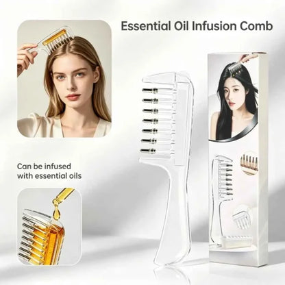 Scalp Serum Applicator Comb with Roller Balls for Hair Growth