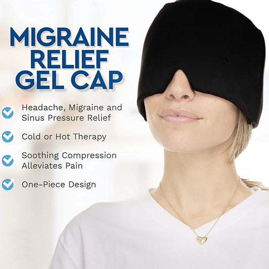 Gel Hot Cold Therapy Headache Migraine Relief Hat Head Massager Antistress Relax Massage Machine Health Care Ice Eye Mask