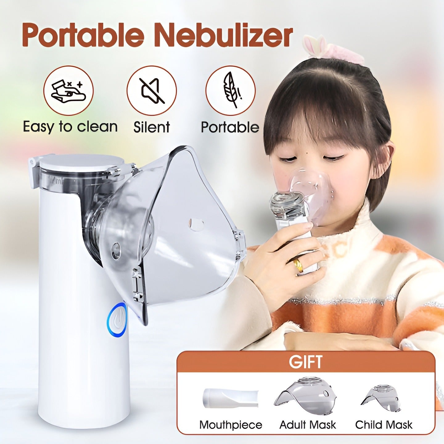 USB Portable Nebulizer for kids & adult for Cold Relief