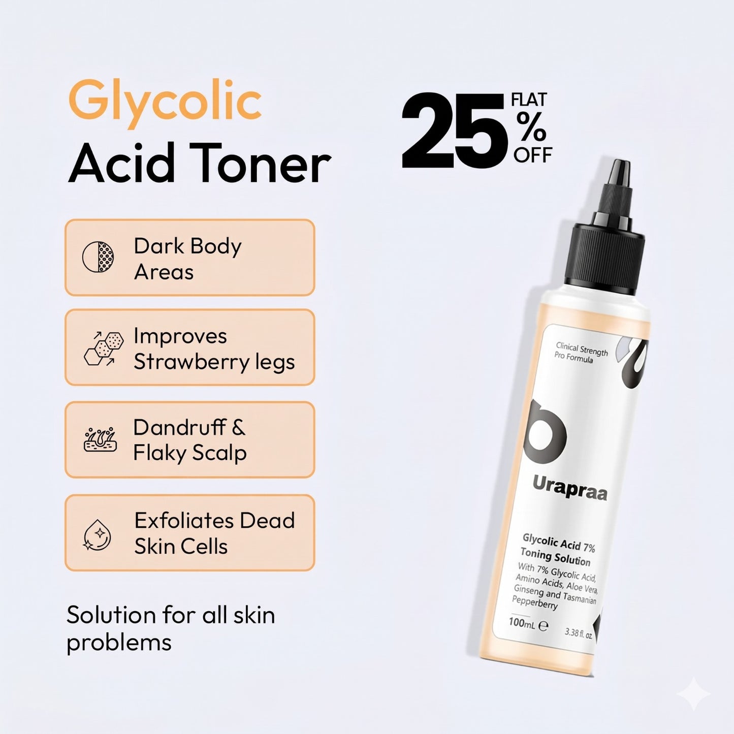 Uraprà Glycolic Acid 7% Toning Solution
