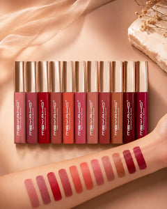 MSYAHO Long‑Lasting Pure Matte Lip Gloss – Pack of 12 Shades
