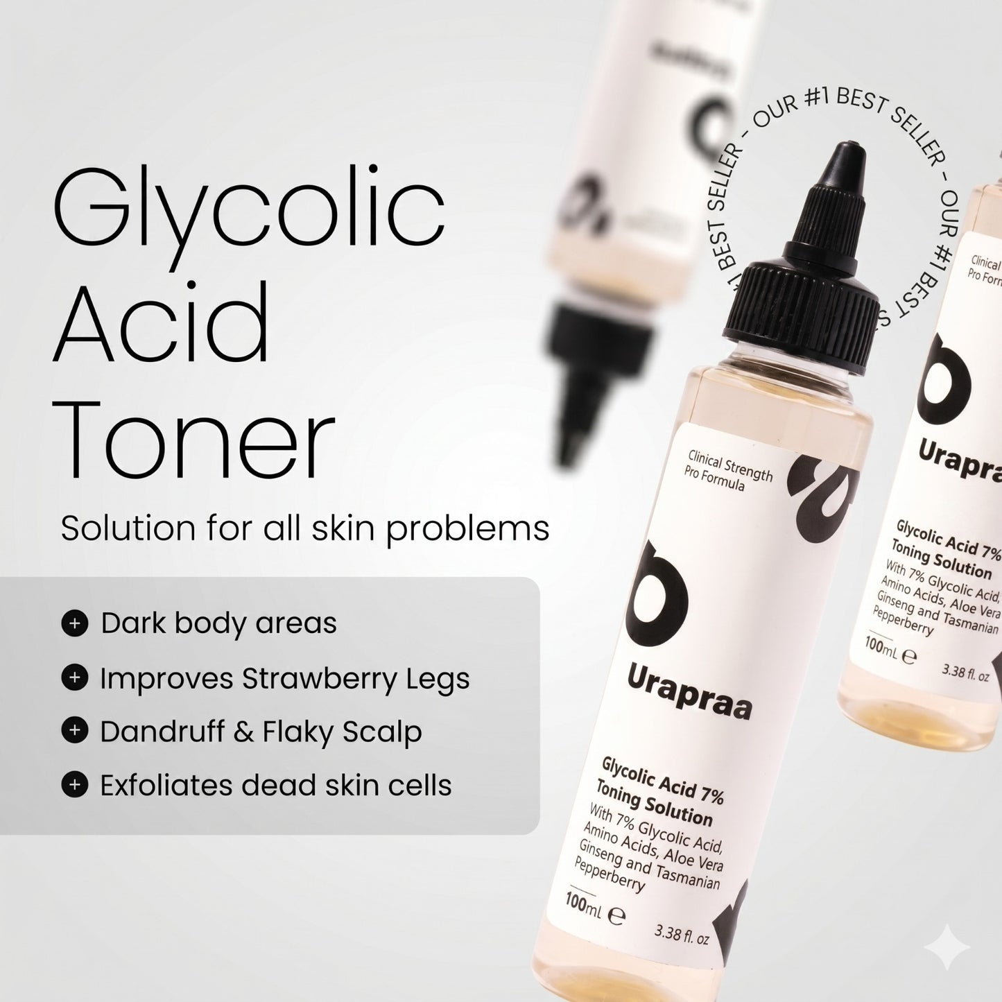 Uraprà Glycolic Acid 7% Toning Solution