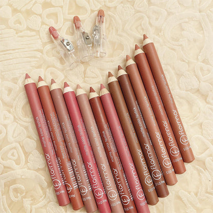 Flormar - 12 Color Jumbo Lip Liner Pencils