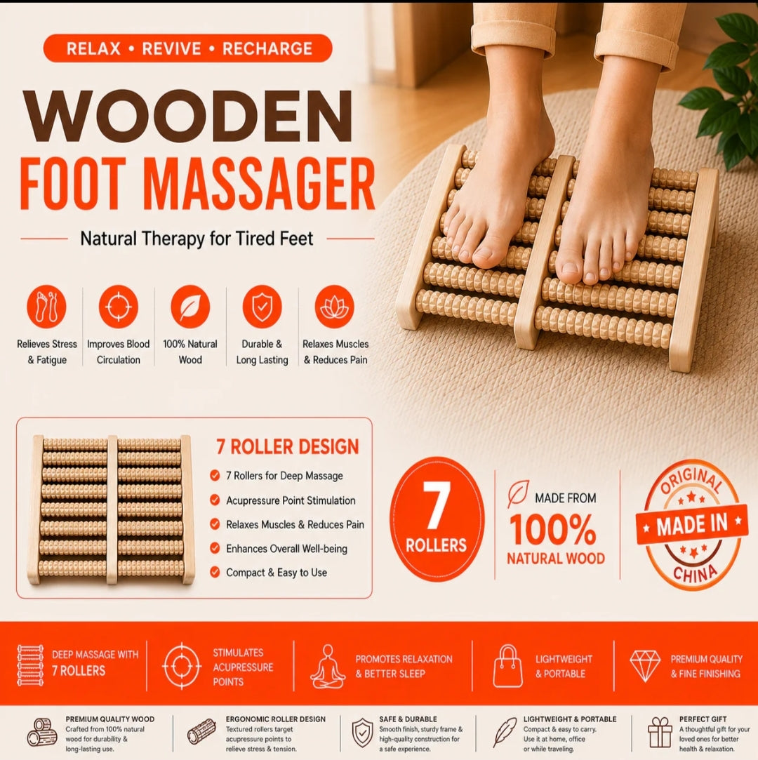 Foot Massager for Plantar Fasciitis and Stress Relief - Relaxation 7By7 Roller