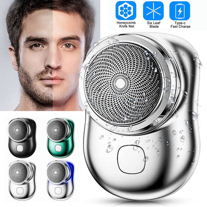 Mini Shave Portable Shaver Wet and Dry Men Is USB Rechargeable Shaver Charging Simple One Touch.