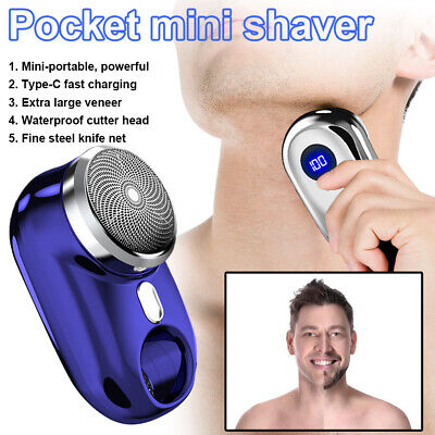 Mini Shave Portable Shaver Wet and Dry Men Is USB Rechargeable Shaver Charging Simple One Touch.