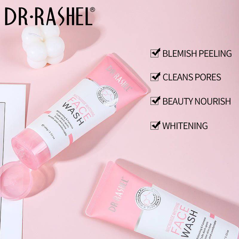 DR RASHEL Niacinamide Whitening Fade Dark Spots Face Wash 100g - ENLIVE