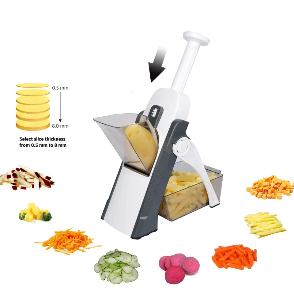 Multifunctional Vegetable Chopper Potato Slicer Food Shredder Fruit Grater Cutting Manual Carrot Veggie Cutter for Kitchen Tool - ENLIVE