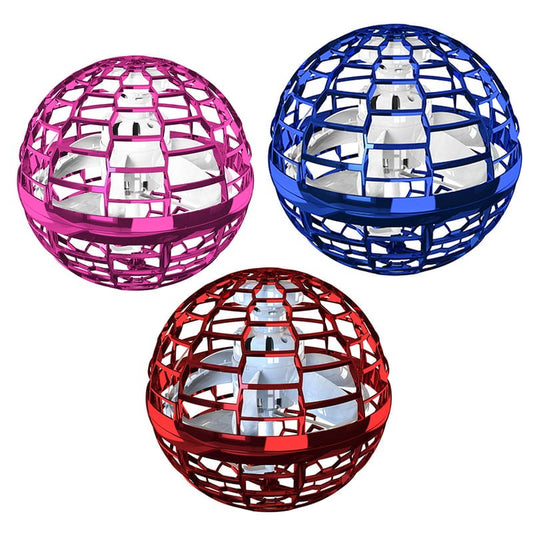 Experience Futuristic Fun with the 360 Rotating Hover Mini Drone LED Flying Orb Ball Toy! - ENLIVE
