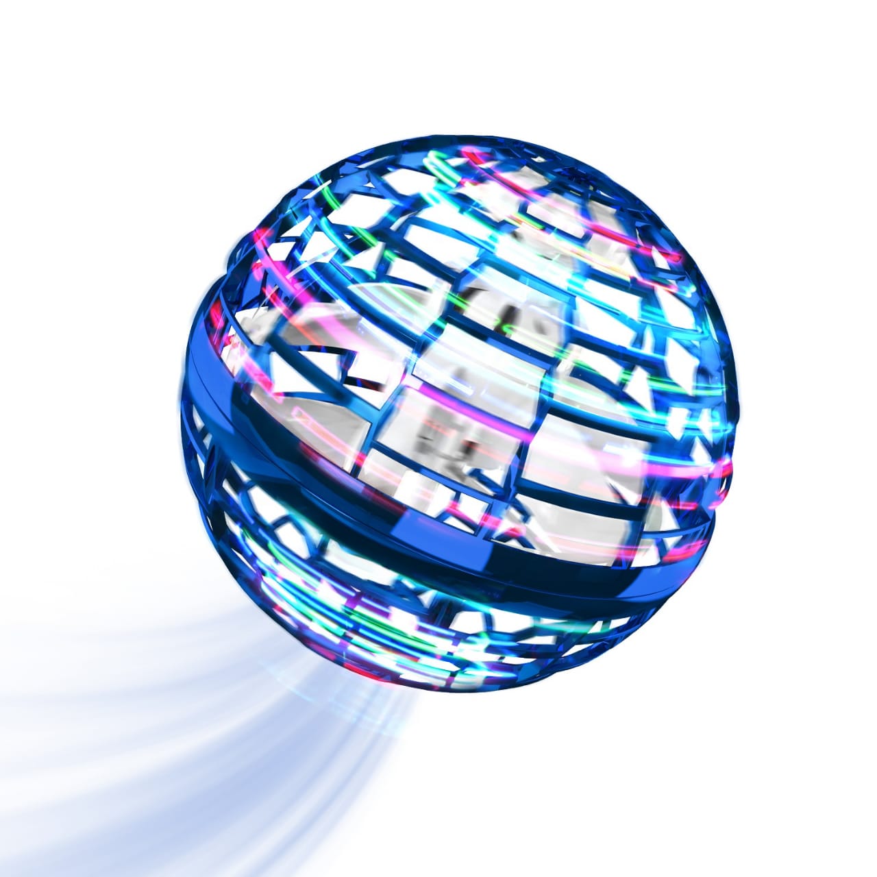 Experience Futuristic Fun with the 360 Rotating Hover Mini Drone LED Flying Orb Ball Toy! - ENLIVE
